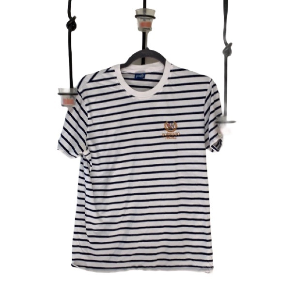 Italia | Sorento Navy and White Tee EUC - Picture 1 of 6